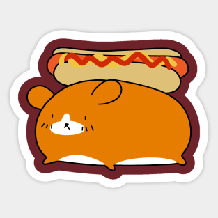 Hotdog Hamster Sticker